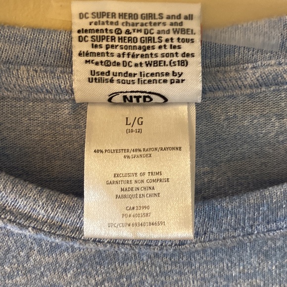 DC Super Hero Girls Blue Dress size large - Picture 6 of 8